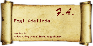 Fogl Adelinda névjegykártya